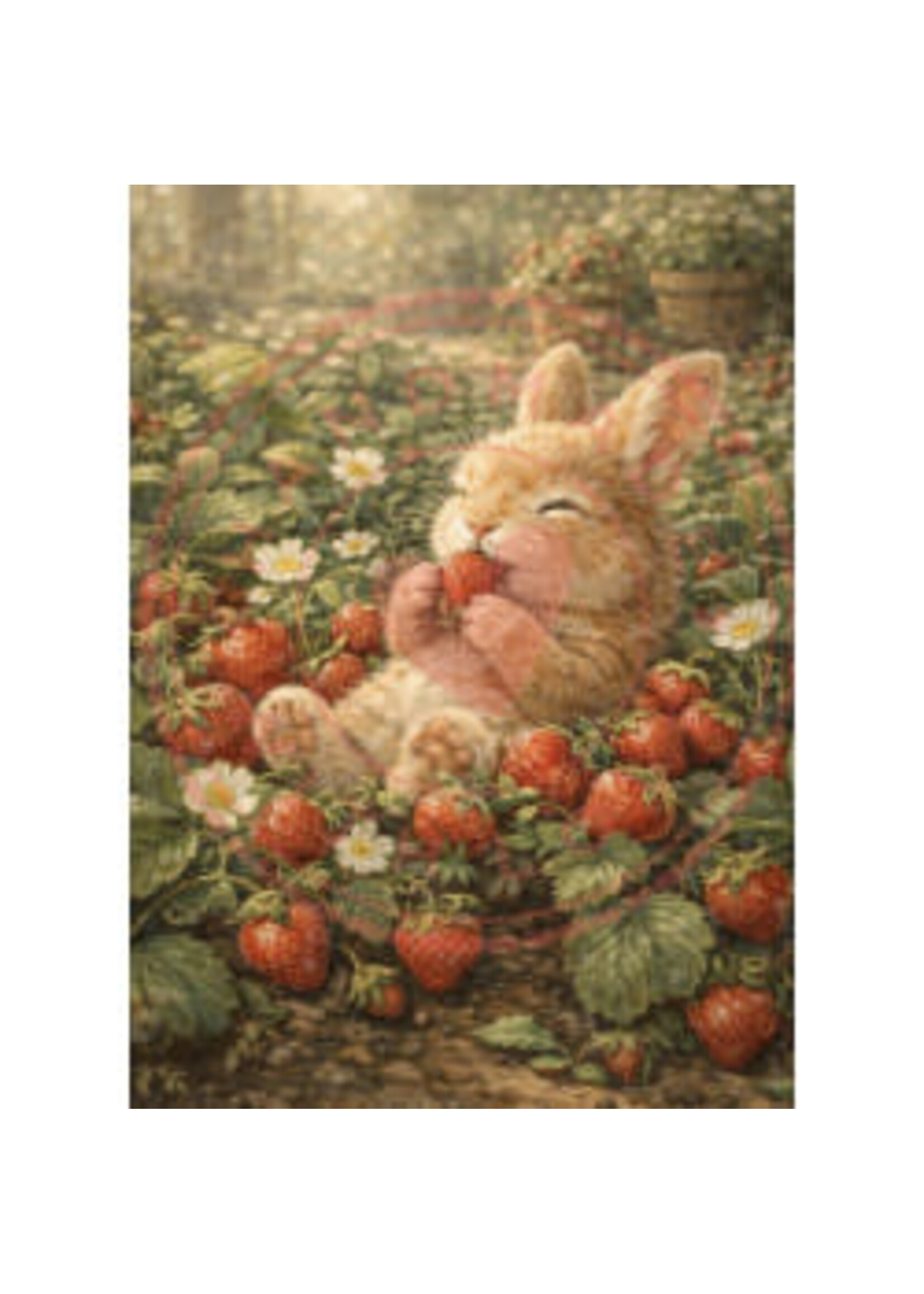 Paperpad Journal Cards - A6 - Strawberry Garden Dreams  10 pagina's enkelzijdig bedrukt