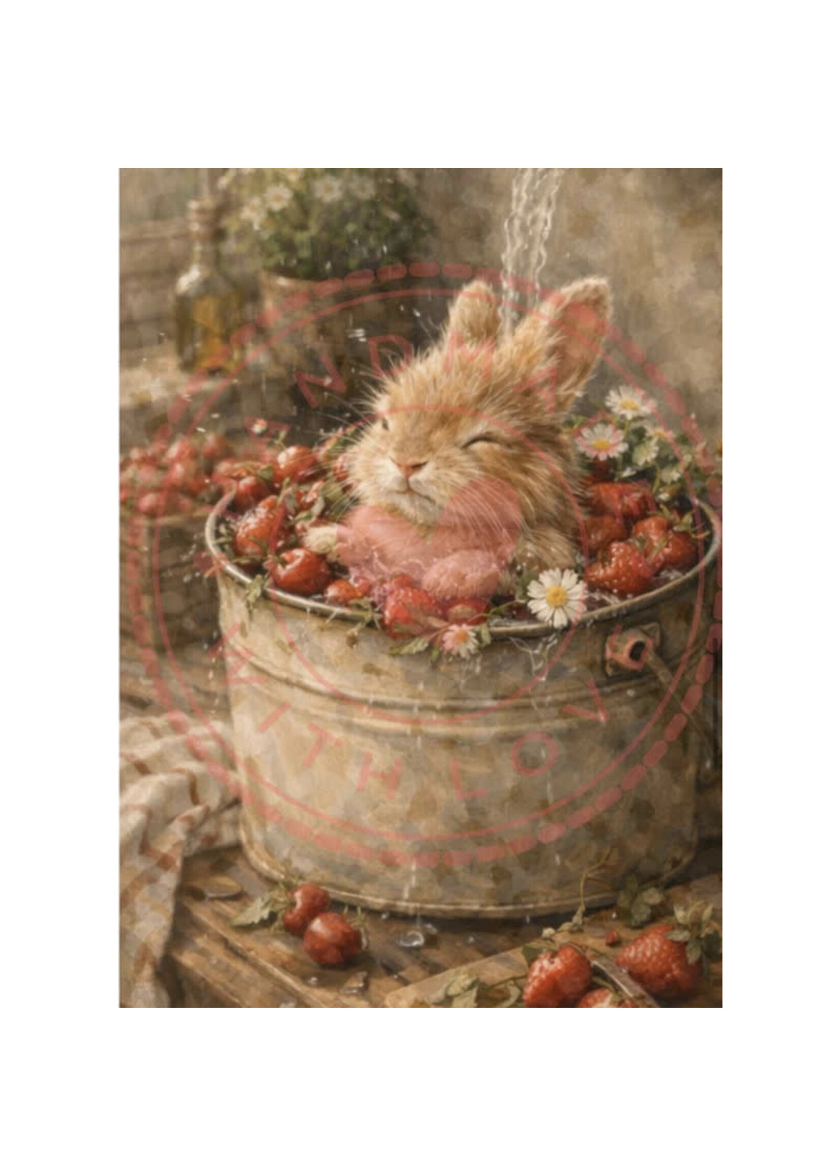 Paperpad Journal Cards - A6 - Strawberry Garden Dreams  10 pagina's enkelzijdig bedrukt