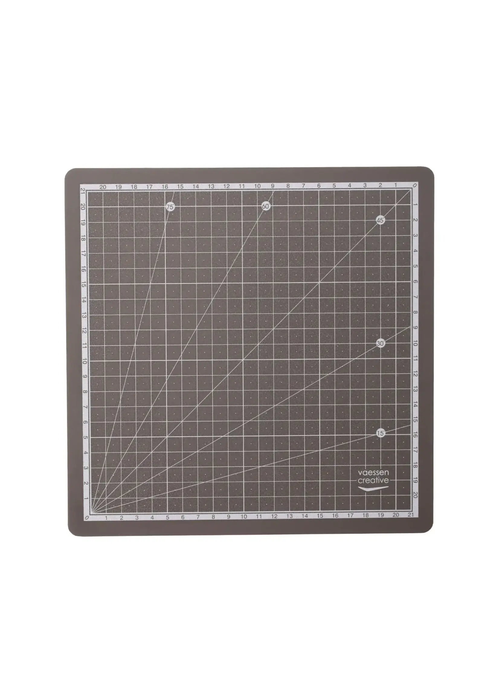 Vaessen Creative • Zelfklevende Snijmat 24x24cm Donkergrijs Vaessen Creative 1004-0012