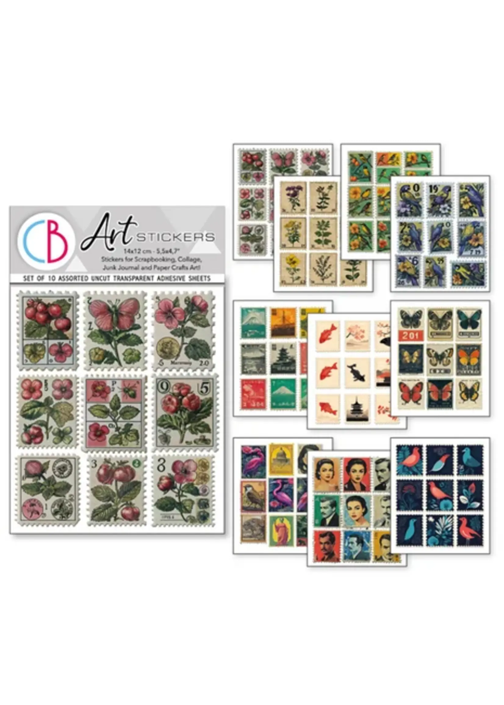 Faraway Mail Mixed Media Stickers (10pcs) (MB009)