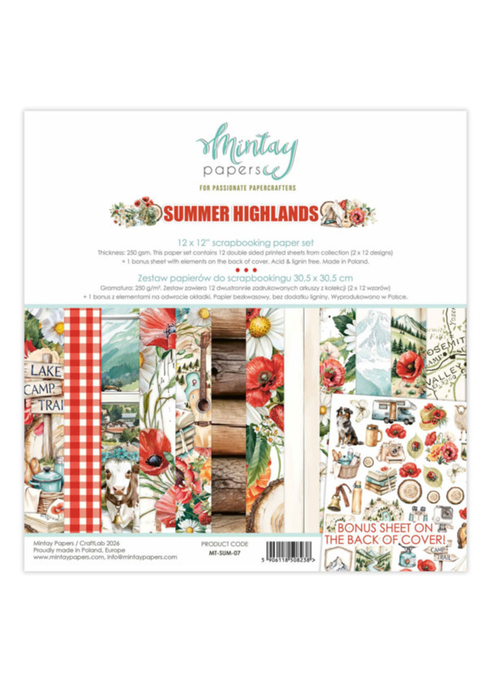 12 x 12 Papieren Set - Summer Highlands