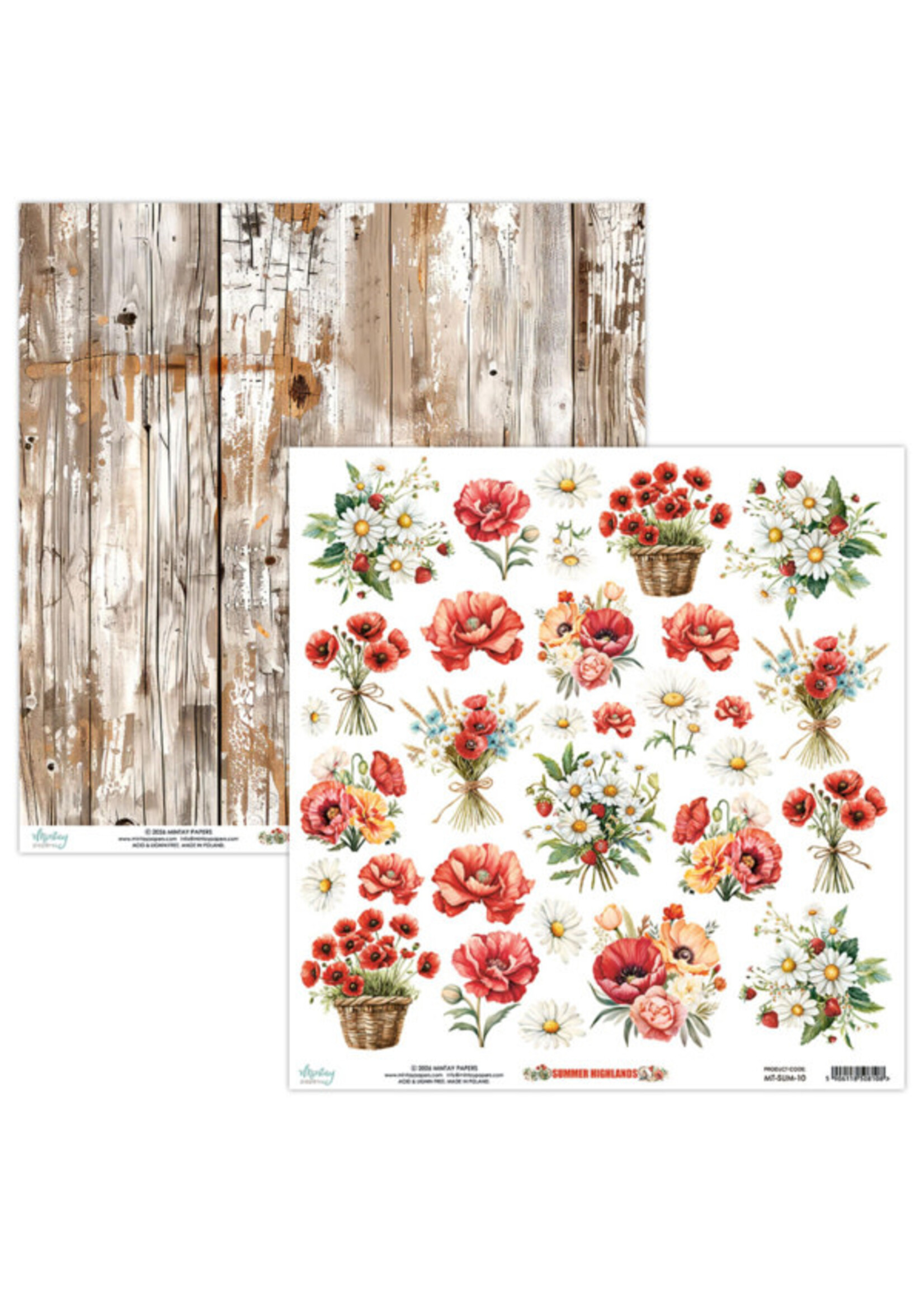 12 x 12 Flora Paper - Summer Highlands