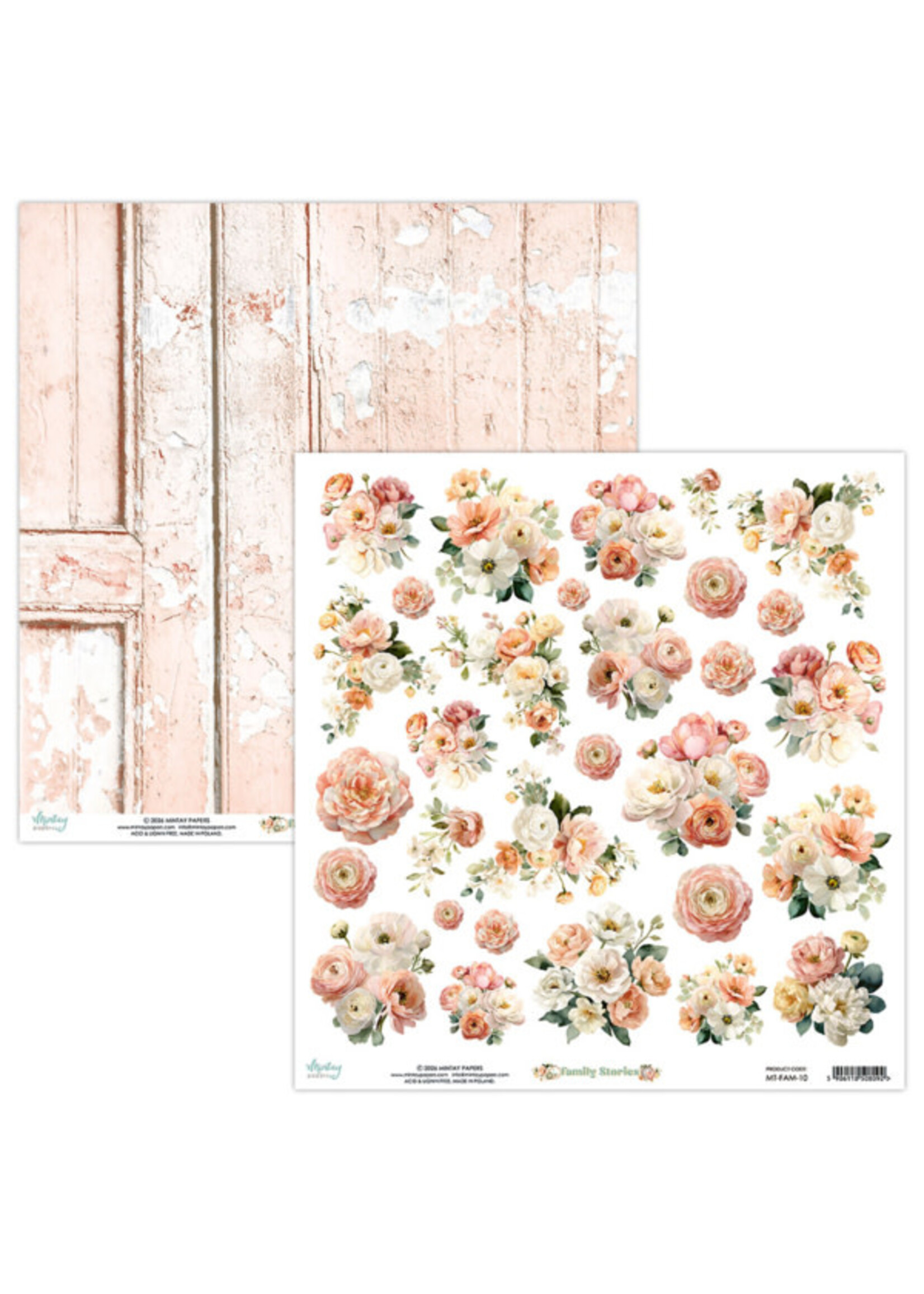 12 x 12 Flora Papier - Familieverhalen