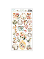 6 x 12 papieren stickers - Familieverhalen - Elementen