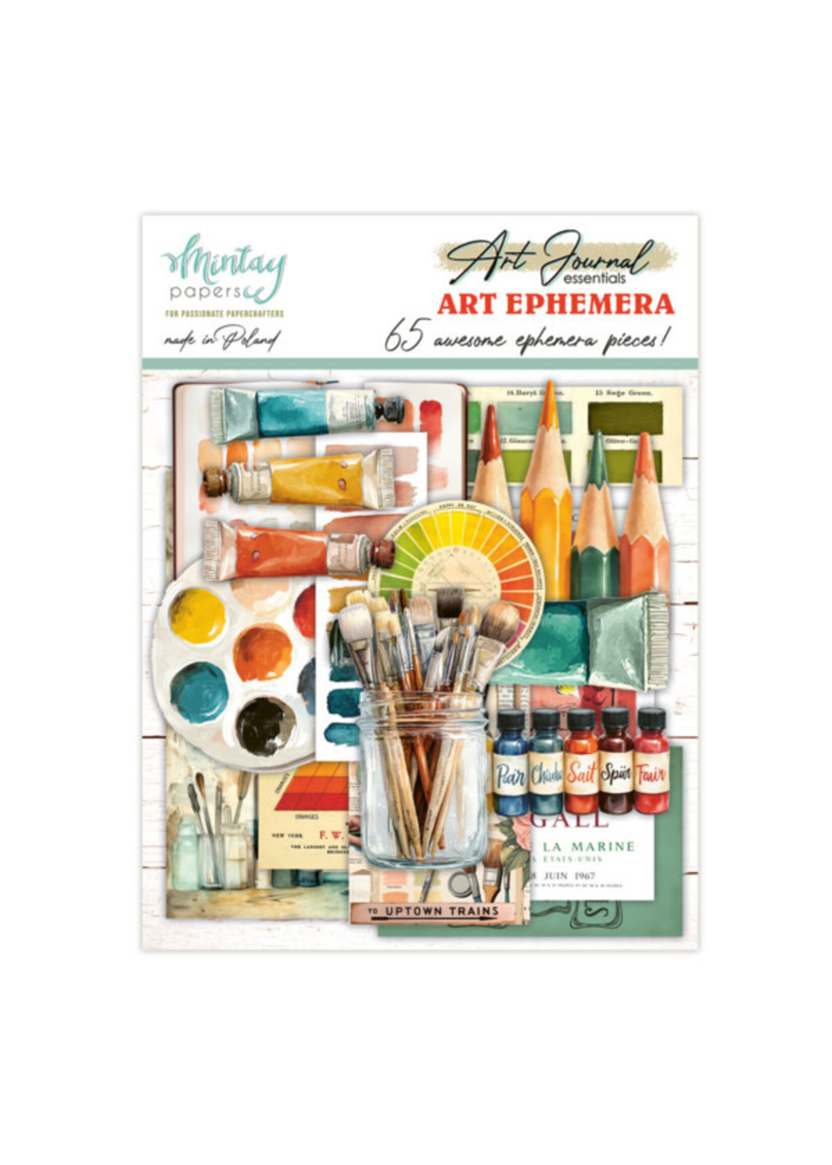 Art Journal Ephemera Pack - Art, 65 stuks