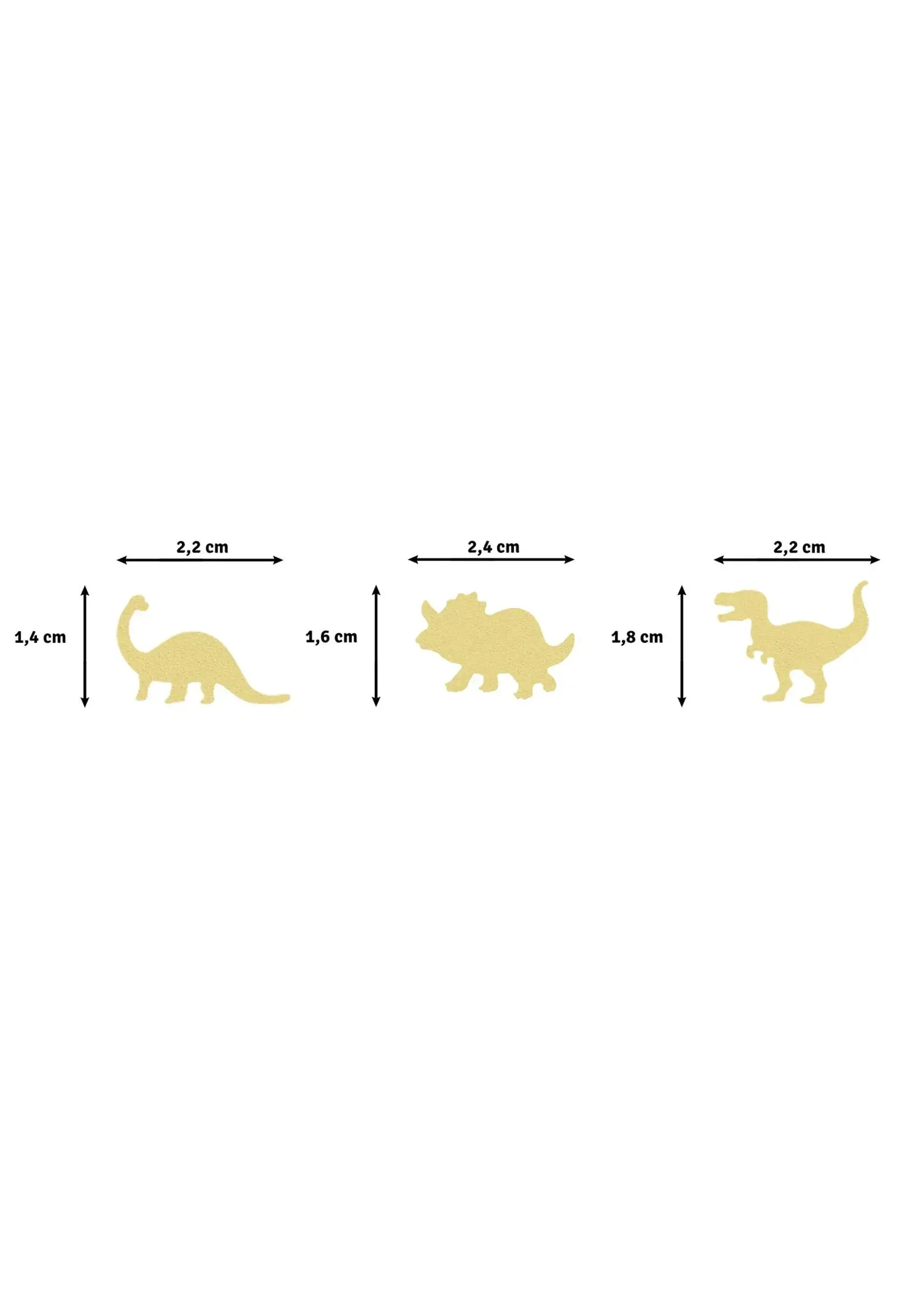 Vaessen Creative • Figuurpons Set Dino's 3st. Vaessen Creative 2137-137