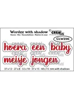 Wordzz With Shadow Stansen Dutch No. 6 Hoera Een Baby/Meisje/Jongen (CLWZ06)