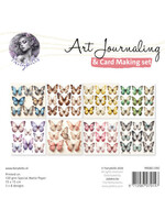 Art Journaling & Card Making Backgrounds Set Kleurrijke vlinders