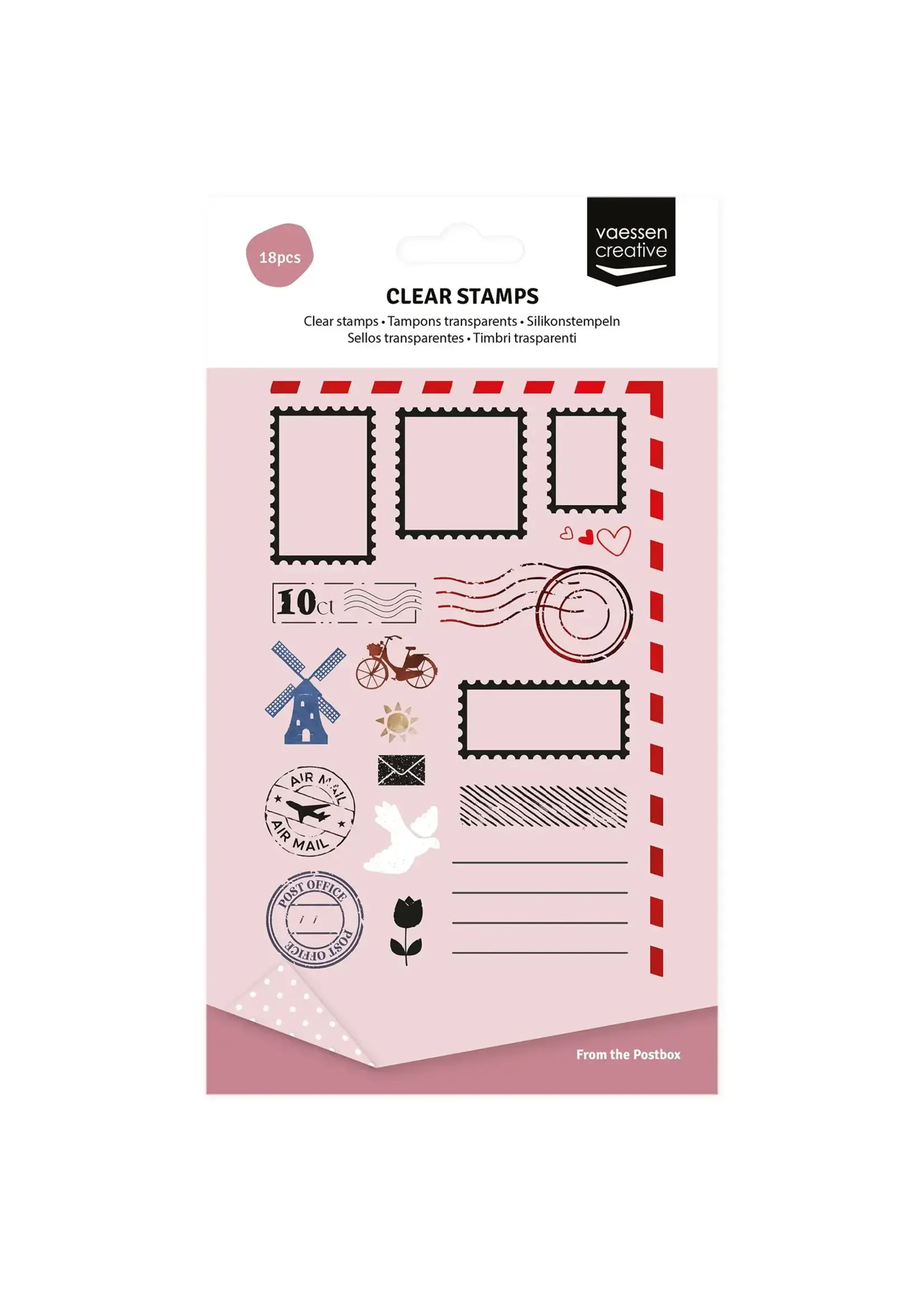 Vaessen Creative • Clear Stamps From the Postbox A6 18st. Vaessen Creative 3625-0307