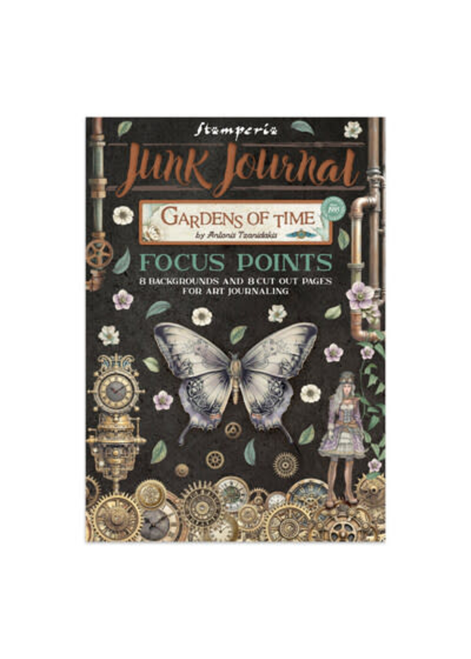 SBJKS01 - Stamperia Junk Journal Focus Points A5 – Gardens of Time
