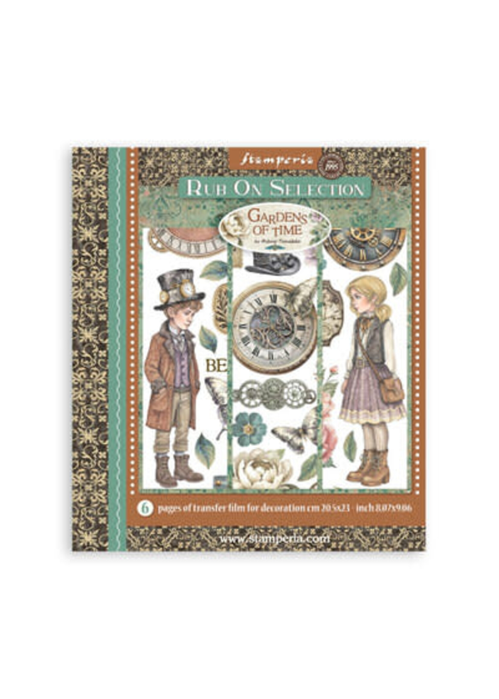 DFLRBXG04 - Stamperia Rub-On Selectie – Gardens of Time