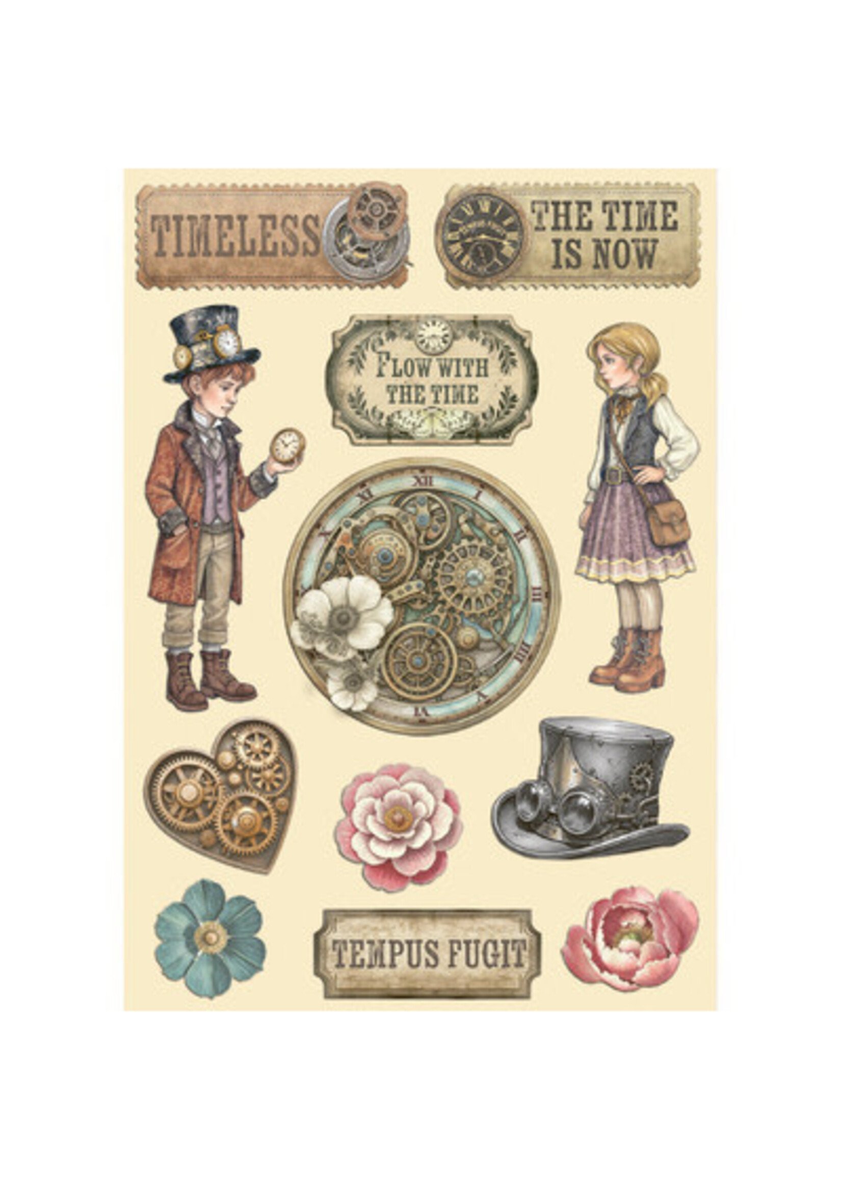 KLSP198 - Stamperia Houten Figuren – Gardens of Time