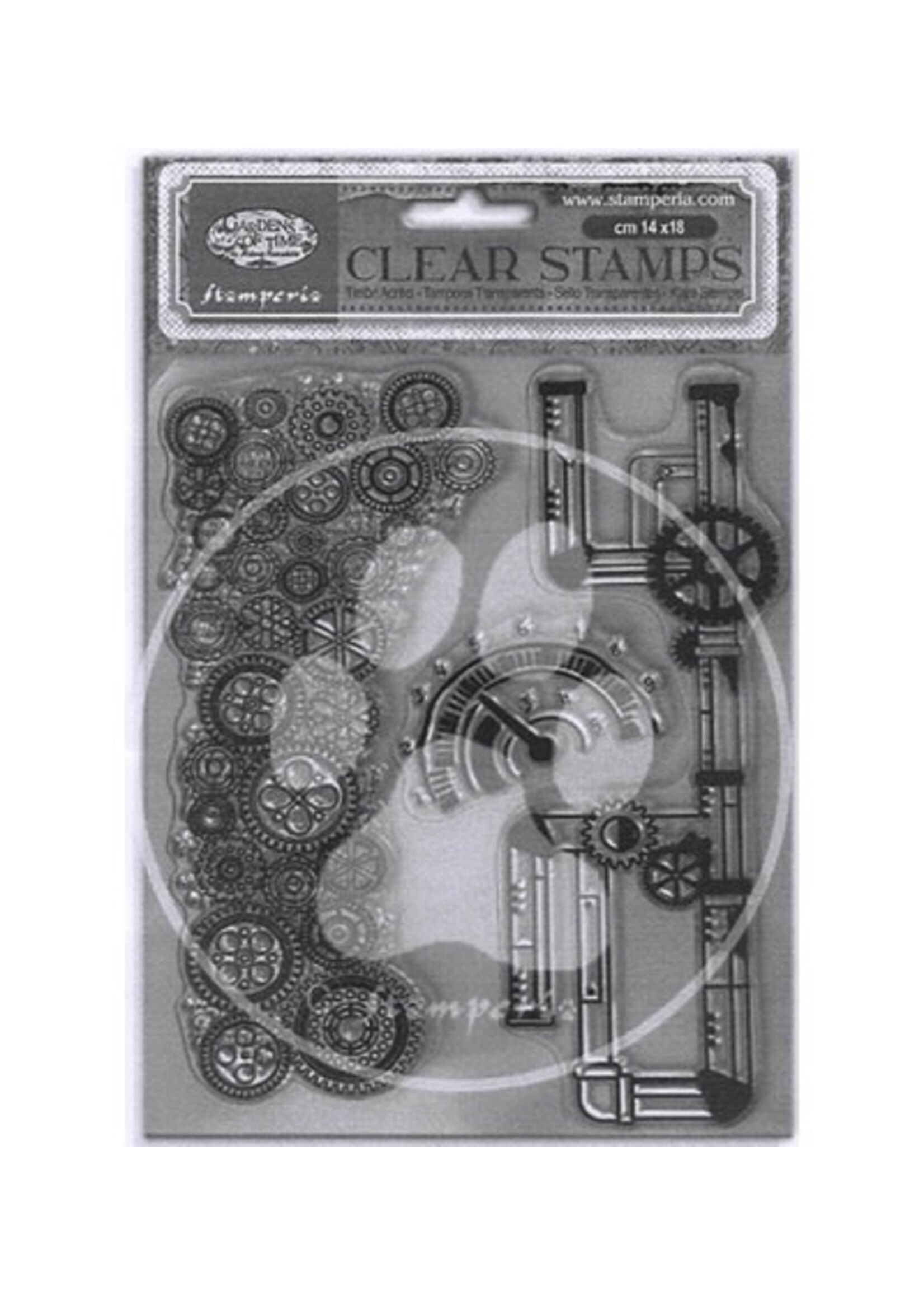 WTK239 - Stamperia Acrylstempel – Gardens of Time Tubes