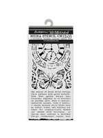 KSTDL158 - Stamperia Sjabloon 12 x 25 cm – Gardens of Time Clock and Butterfly