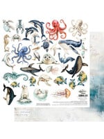 scrapvel Animals - Alchemy of Art - 30x30 cm - Ocean Blue 11