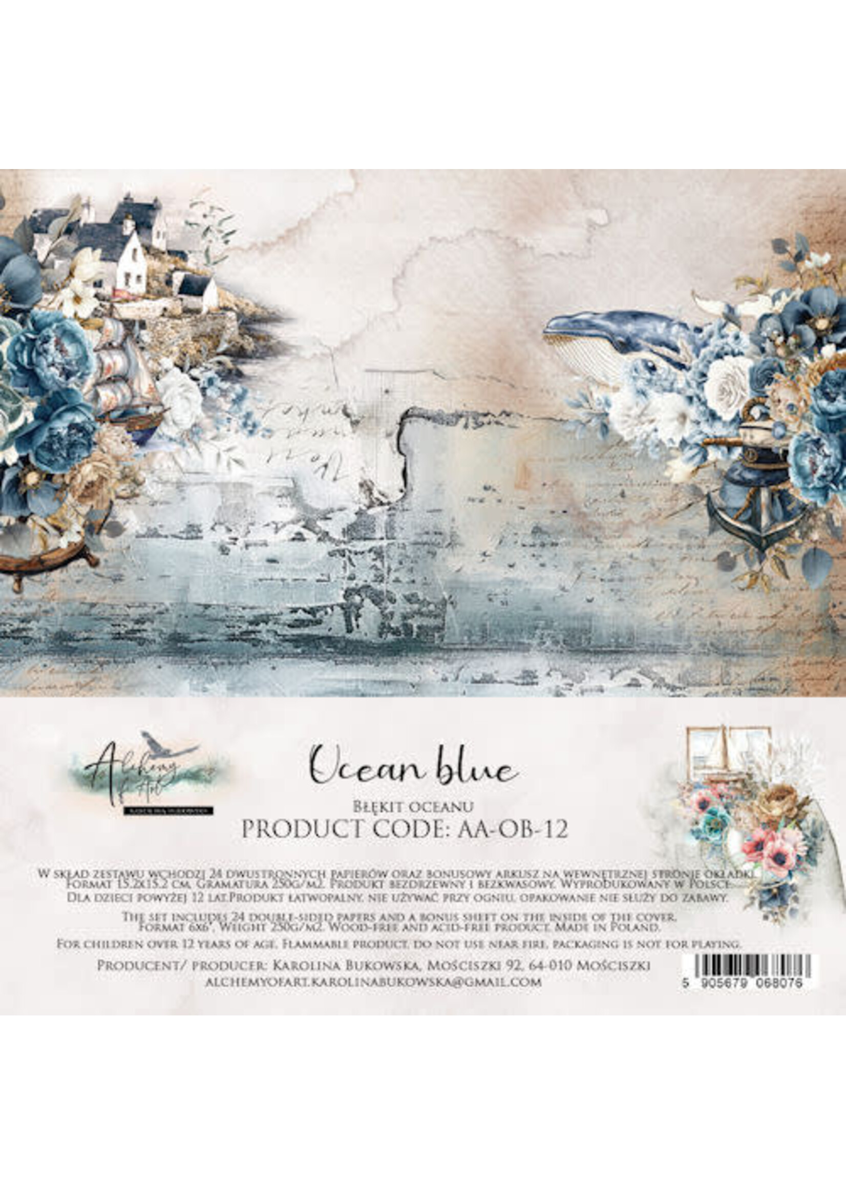 Alchemy of Art - 15x15 cm set - Ocean Blue 12