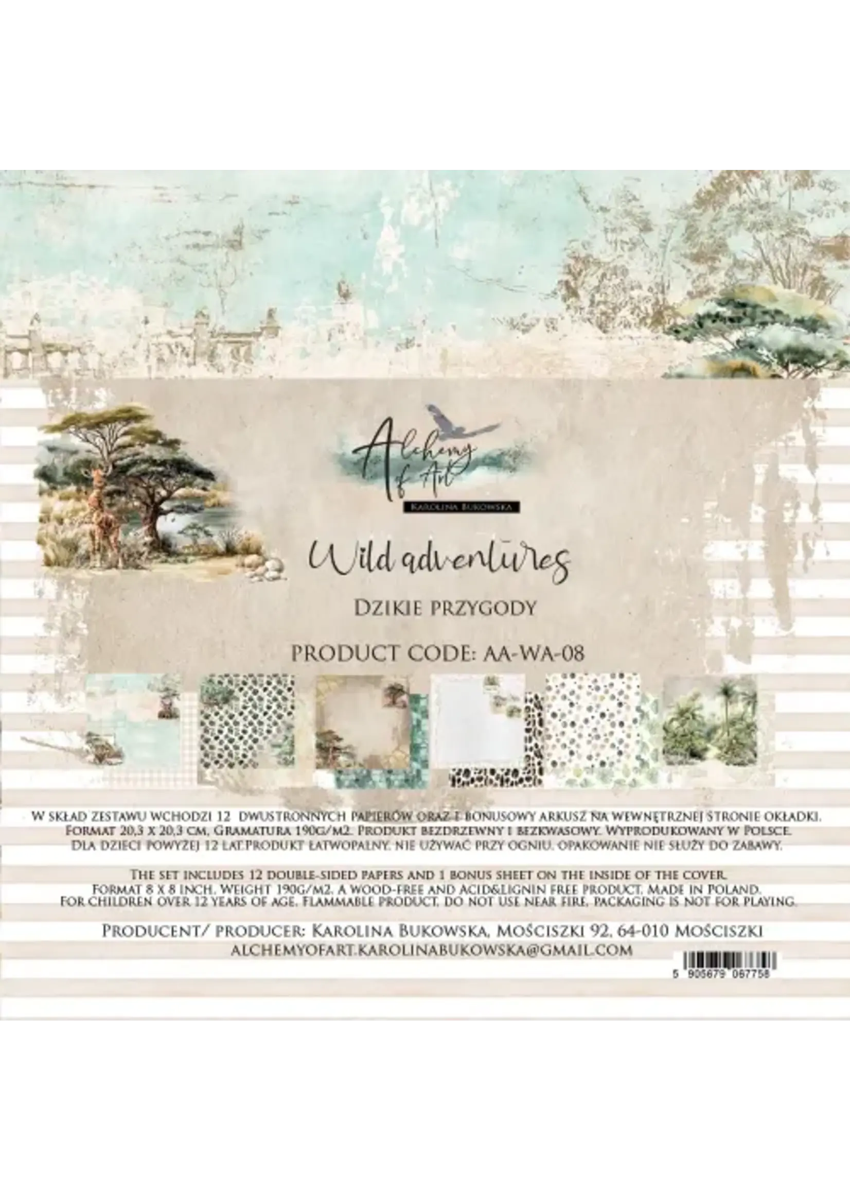 Alchemy of Art - 20x20 cm set - Wild Adventures 08