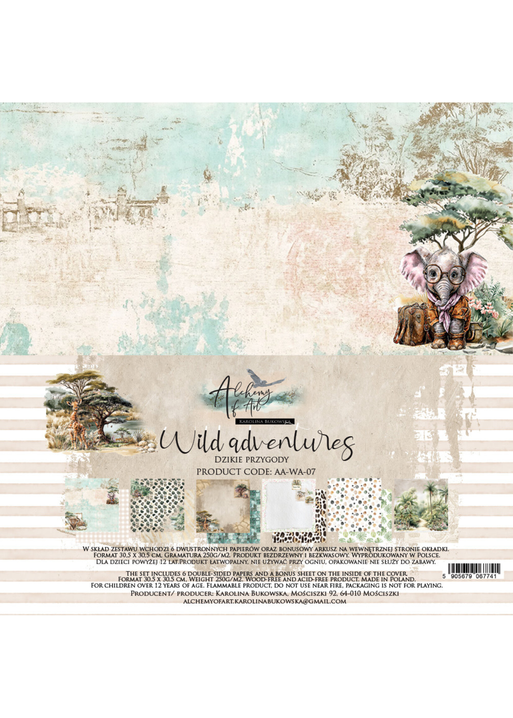 Alchemy of Art - 30x30 cm set - Wild Adventures 07 =PRE-ORDER ONLY=