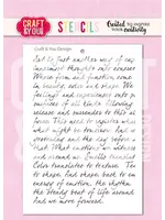 Handwritten Tekst A6 Stencil (SC018)