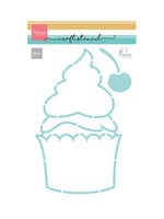 PS8194 - Craft Stencils – Cup Cake by Marleen