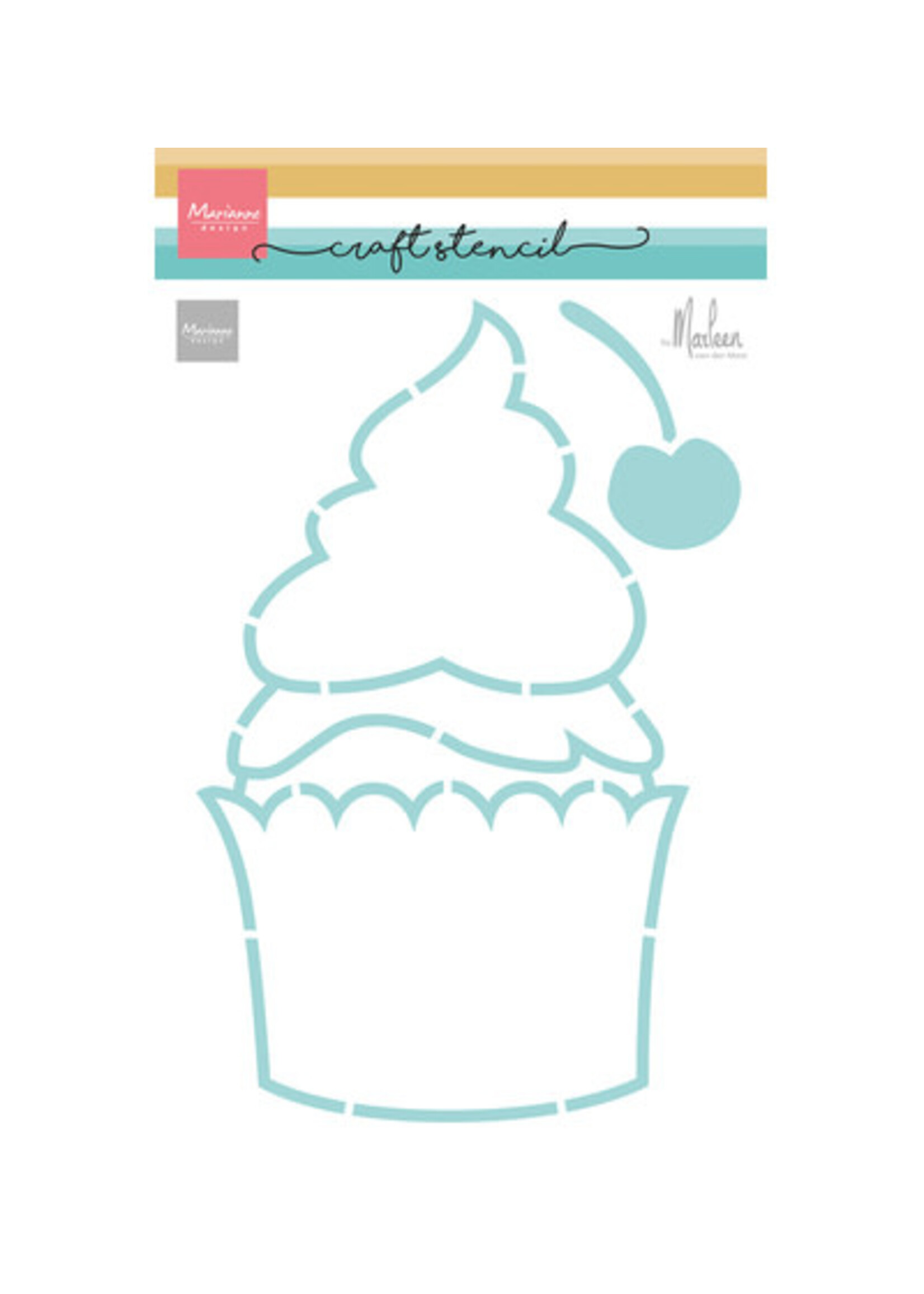 PS8194 - Craft Stencils – Cup Cake by Marleen