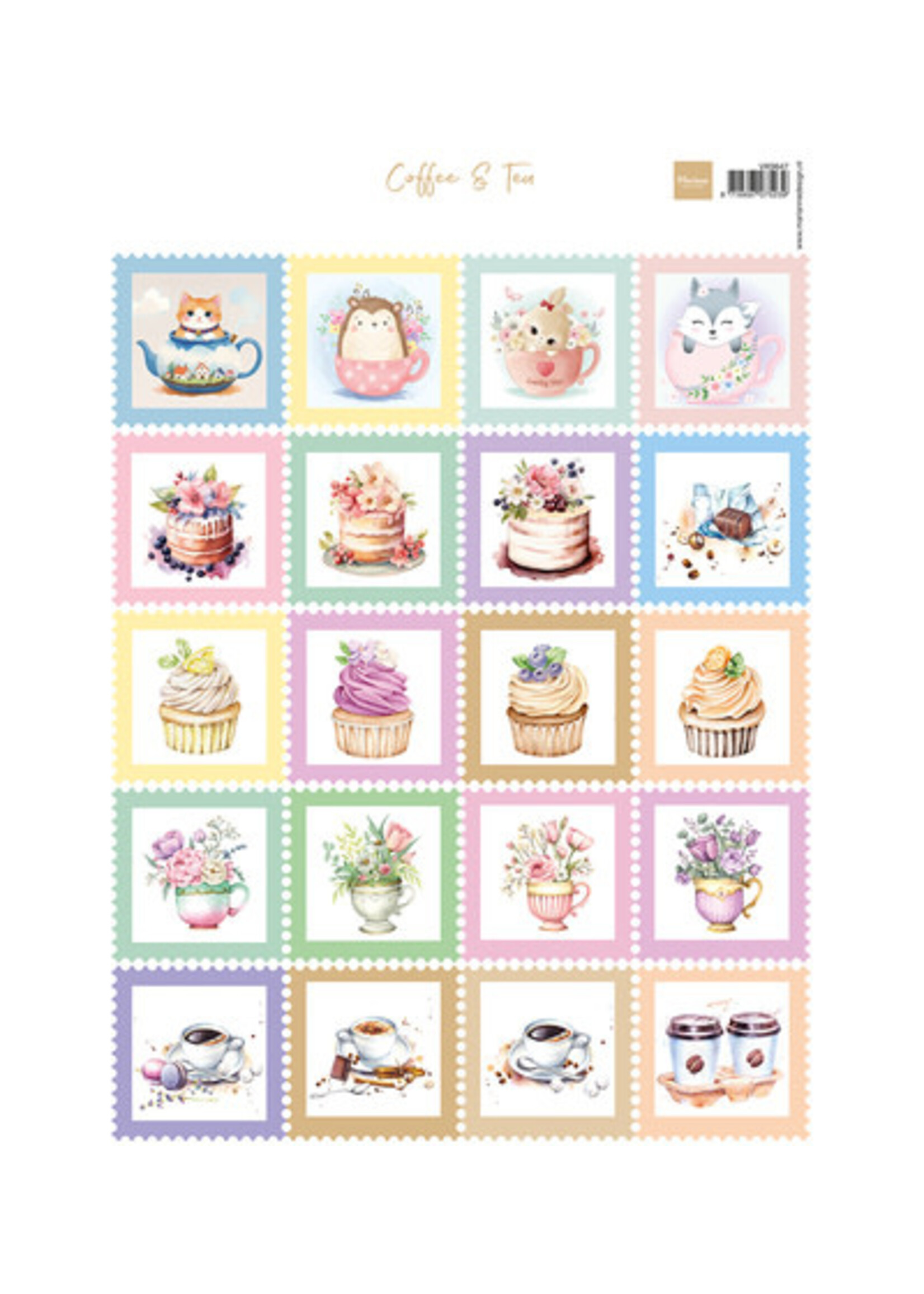 VK9647 - Knipvel A4 – Stamps Coffee & Tea