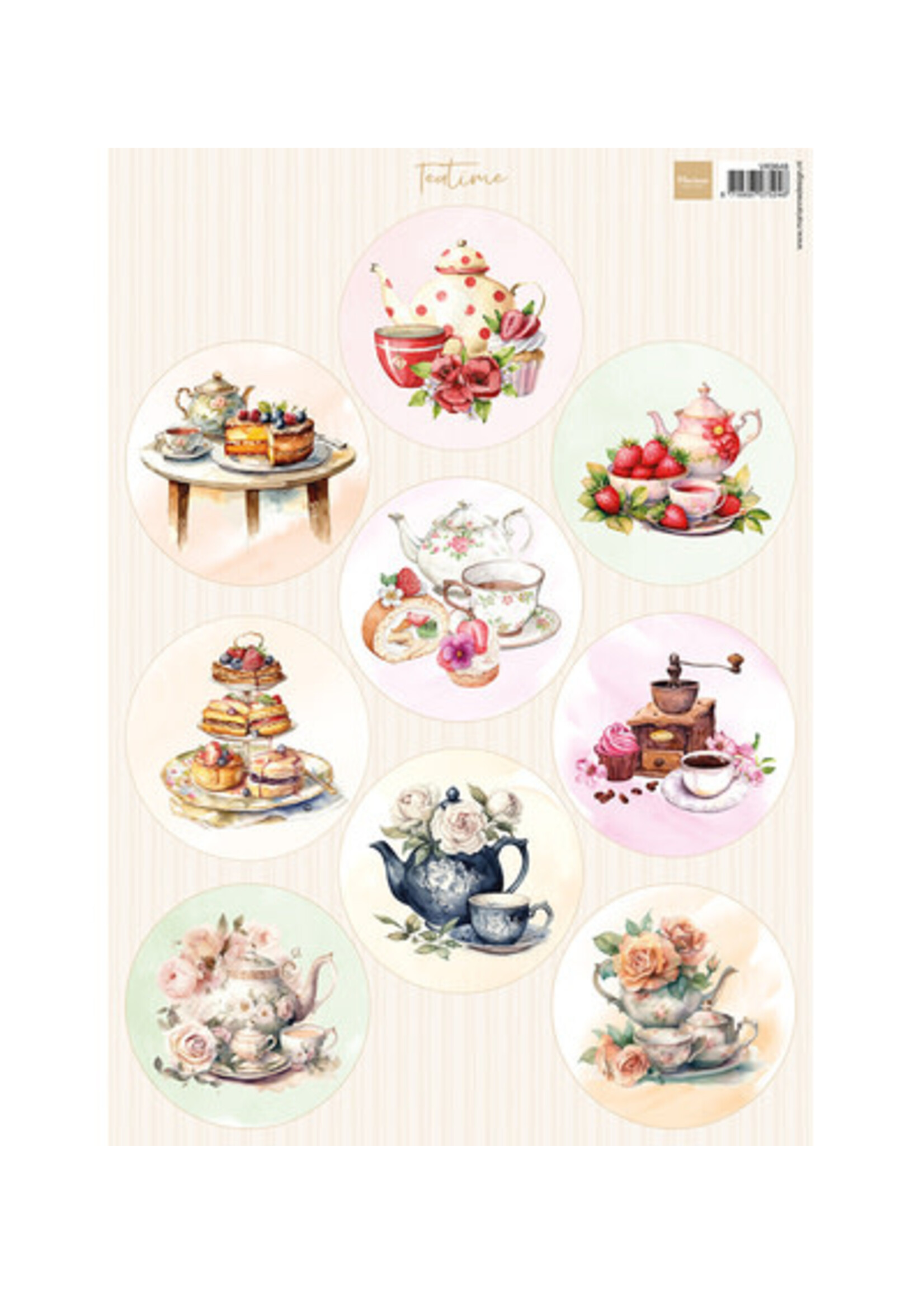 VK9648 - Knipvel A4 – Circles Teatime