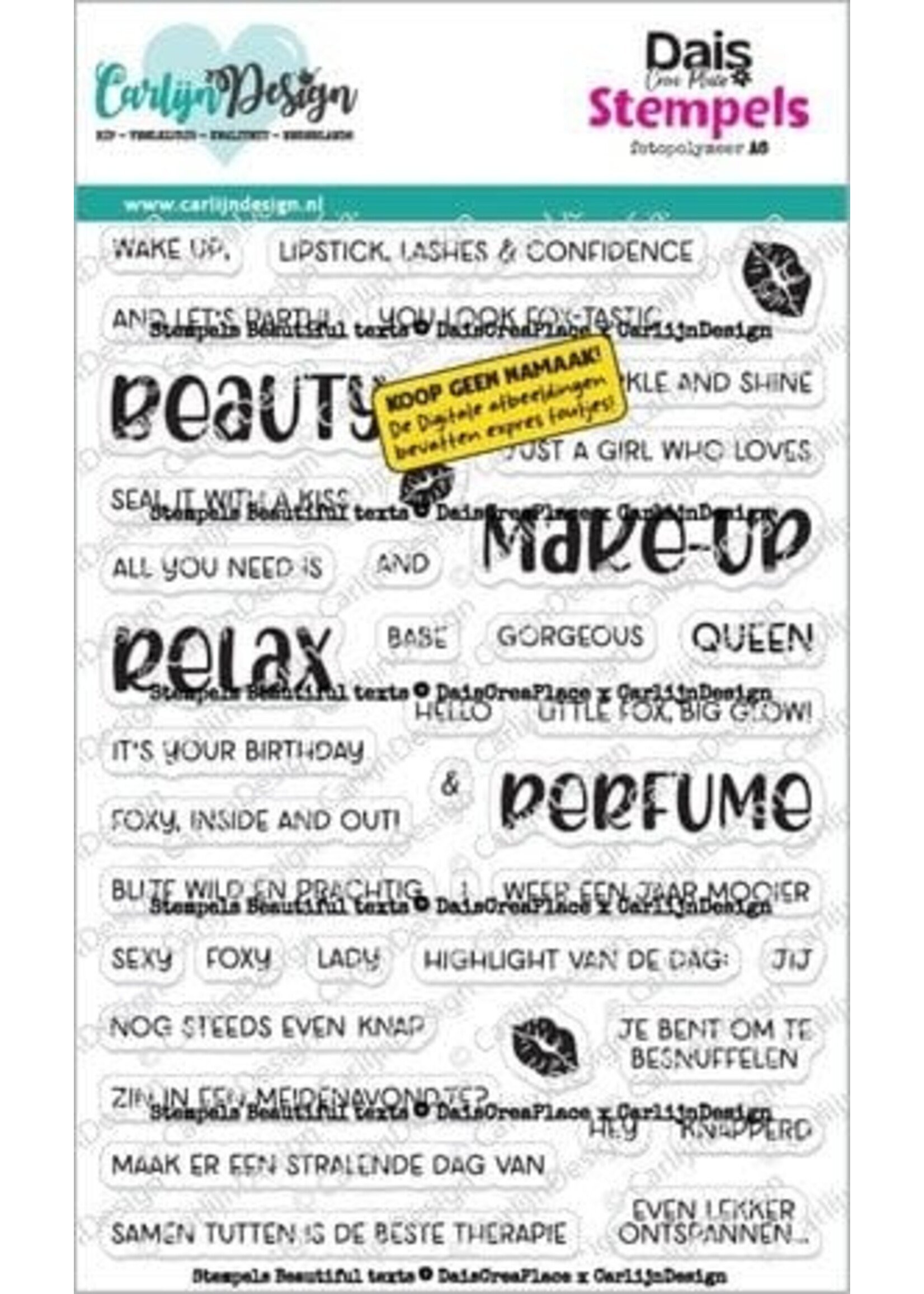 Stempels Beautiful Teksten by DaisCreaPlace (CDST-0172)