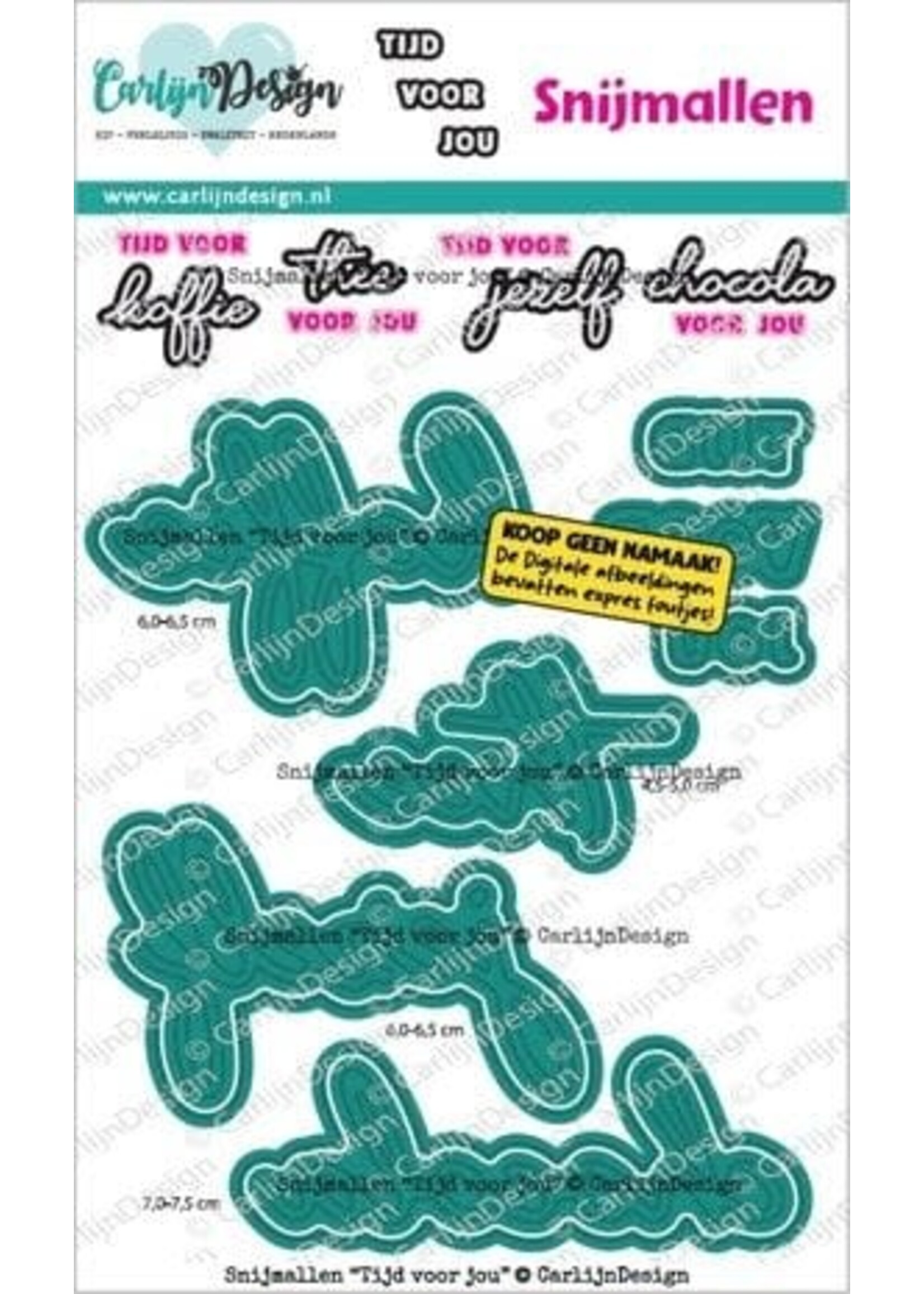 Snijmallen Tijd voor Jou by CarlijnDesign (CDSN-0369)