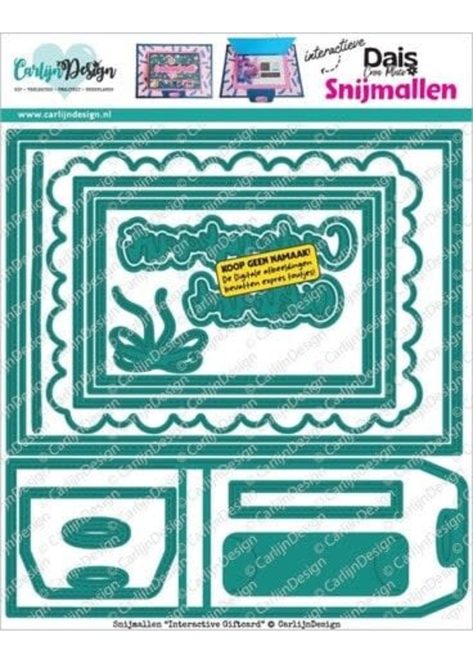 Snijmallen Interactive Giftcard by DaisCreaPlace (CDSN-0361)