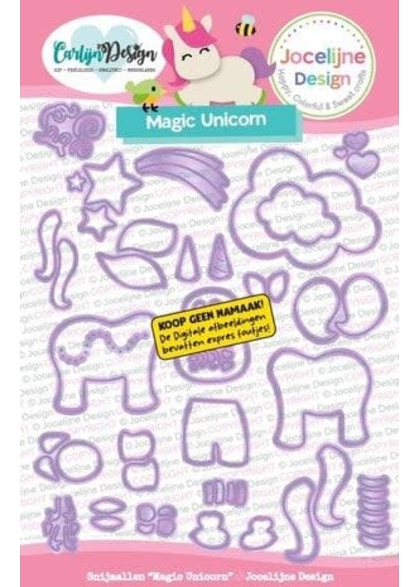 Snijmallen Magic Unicorn by Jocelijne Design (CDJD-0081)