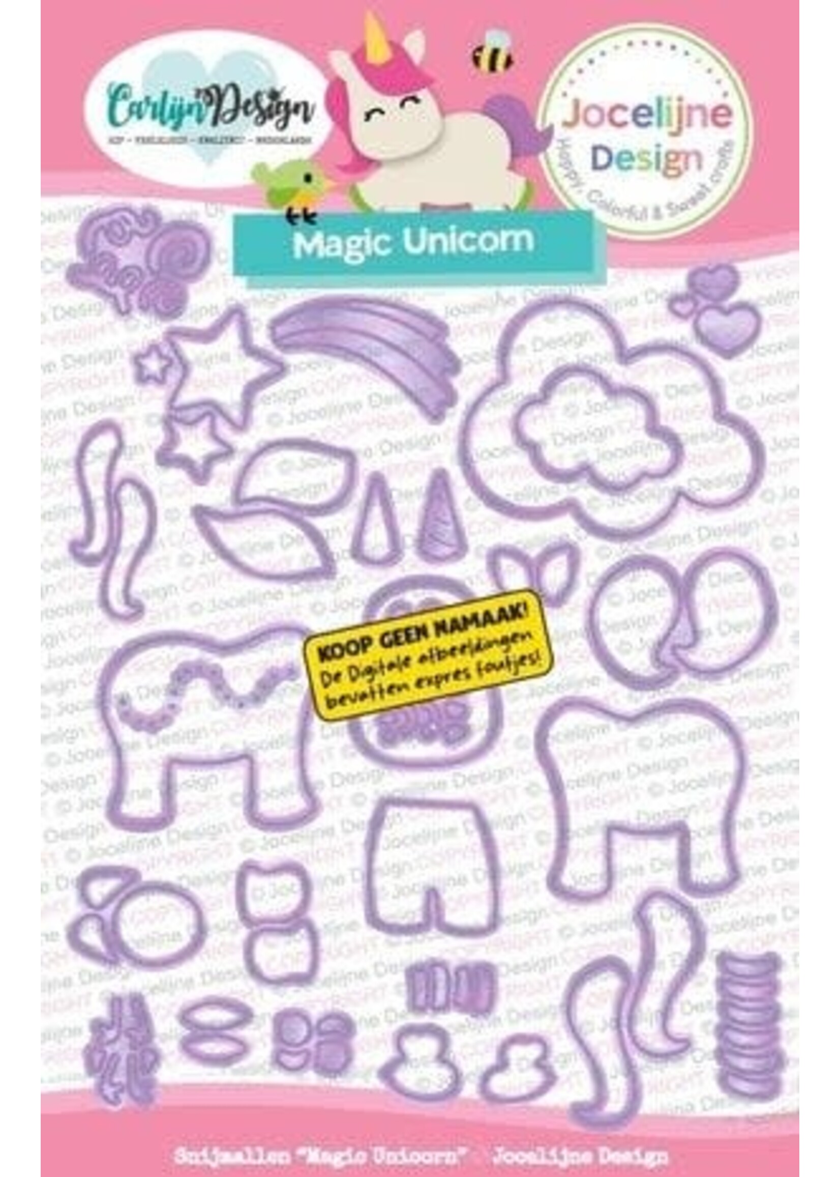 Snijmallen Magic Unicorn by Jocelijne Design (CDJD-0081)