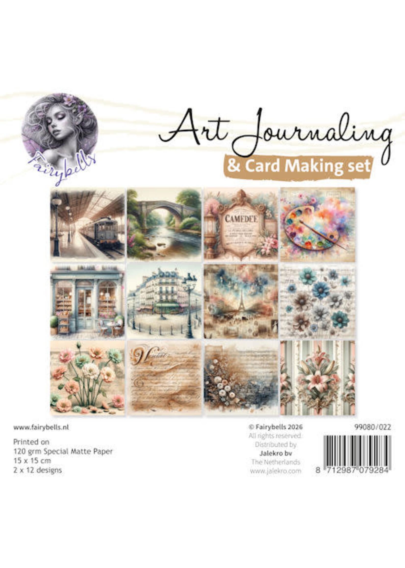 Art Journaling & Card Making Backgrounds Set a Paris # uitlevering start 1 mei