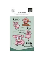 Vaessen Creative • Clear Stamps by Carla Creates Piggy on the Farm 19st. Vaessen Creative CAR0404