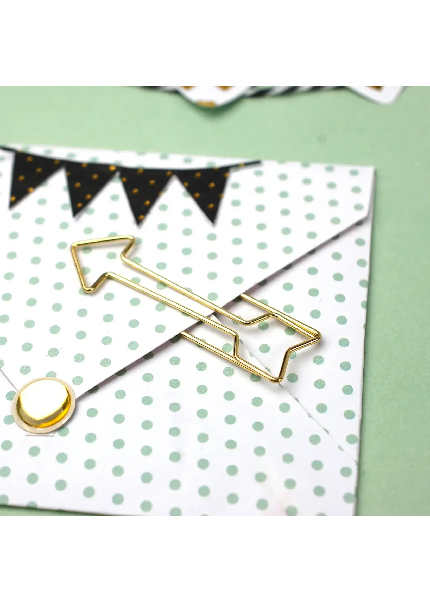 Vaessen Creative • Love It Paperclips Pijlen Goud 15st. Vaessen Creative 200203-001