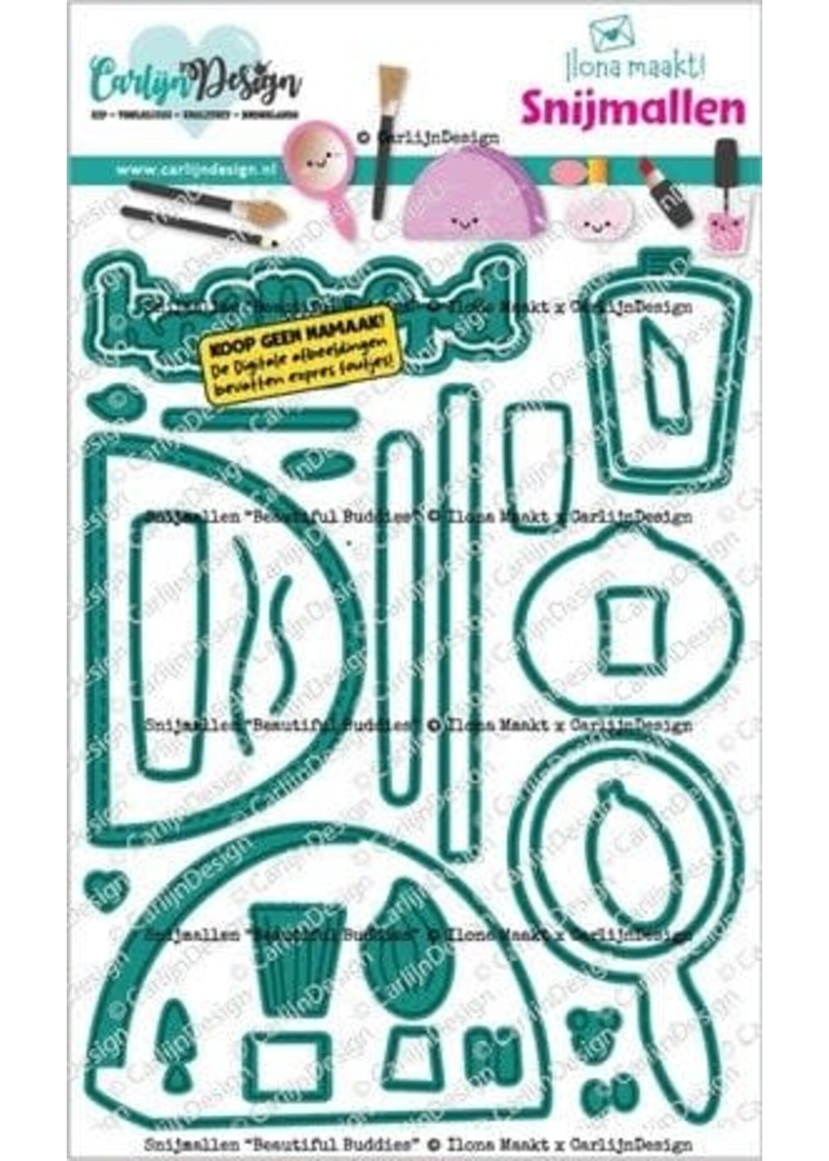 Snijmallen Beautiful Buddies by Ilona Maakt (CDSN-0366)