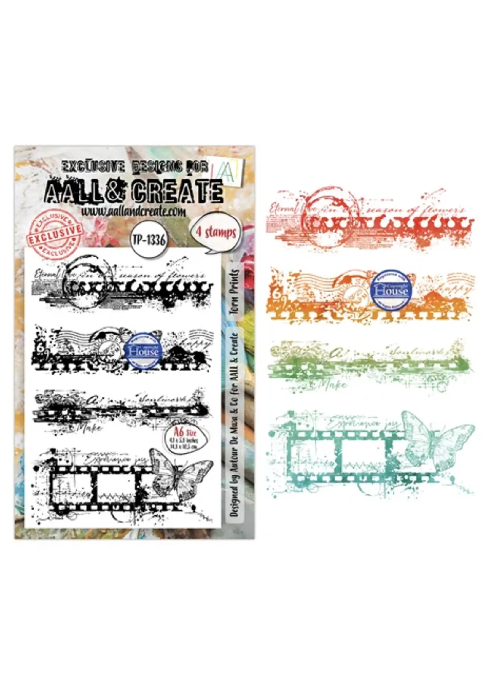 Through the Lens A6 Stamp Sets Torn Prints by Autour de Mwa & Co (AALL-TP-1336)