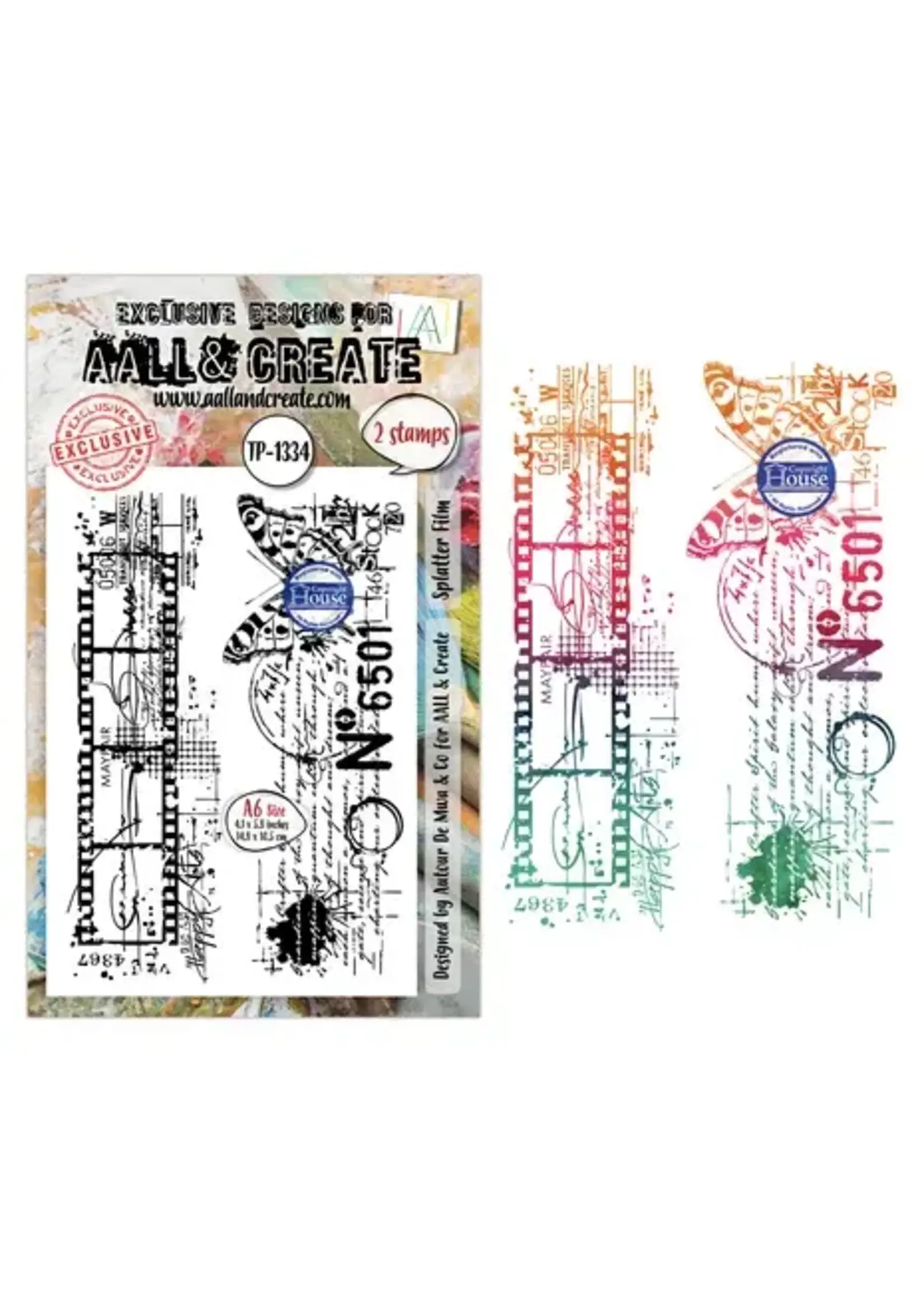 Through the Lens A6 Stamp Sets Splatter Film by Autour de Mwa & Co (AALL-TP-1334)