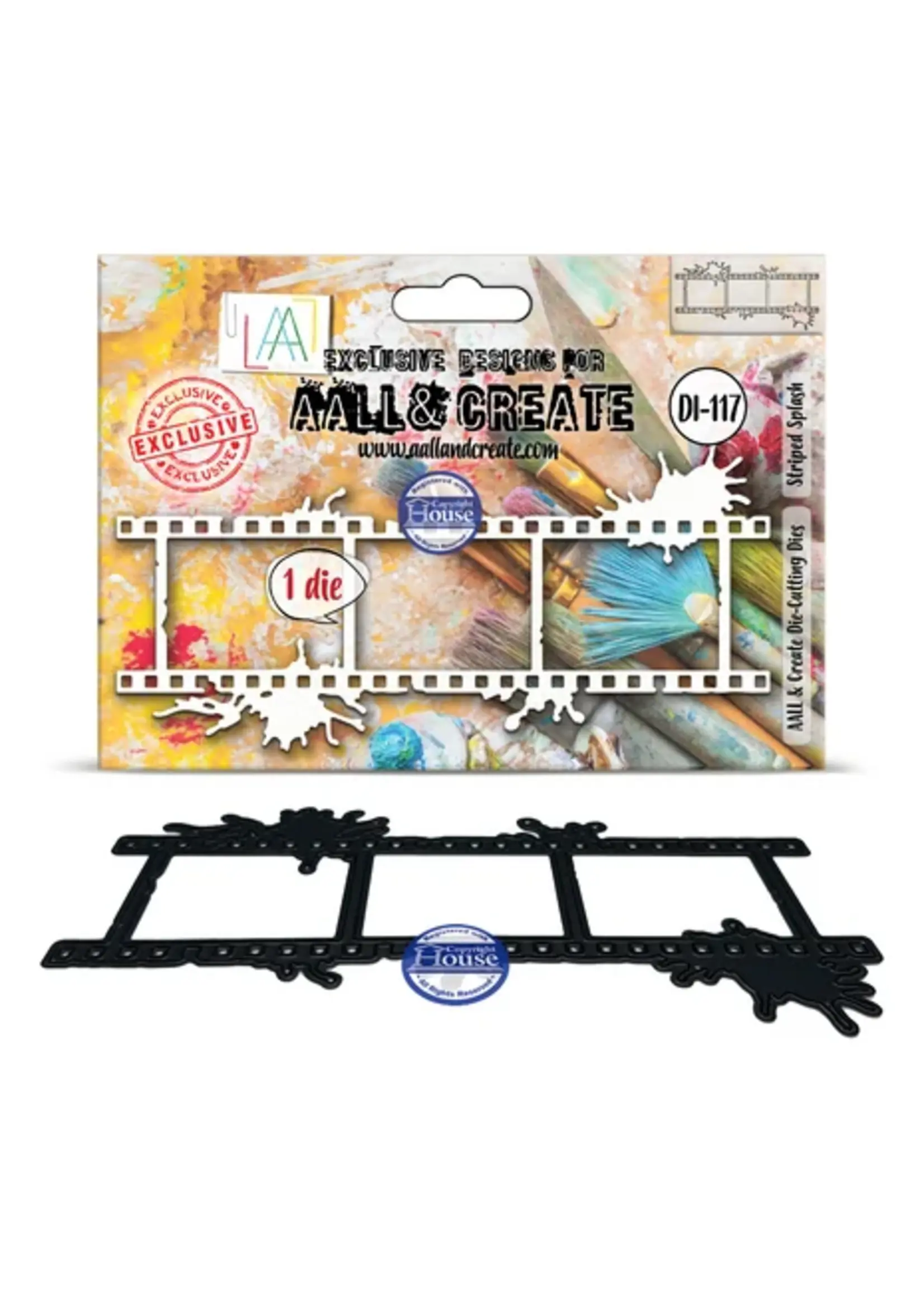 Through the Lens Die-Cutting Die Set Striped Splash by Autour de Mwa & Co (AALL-DI-117)