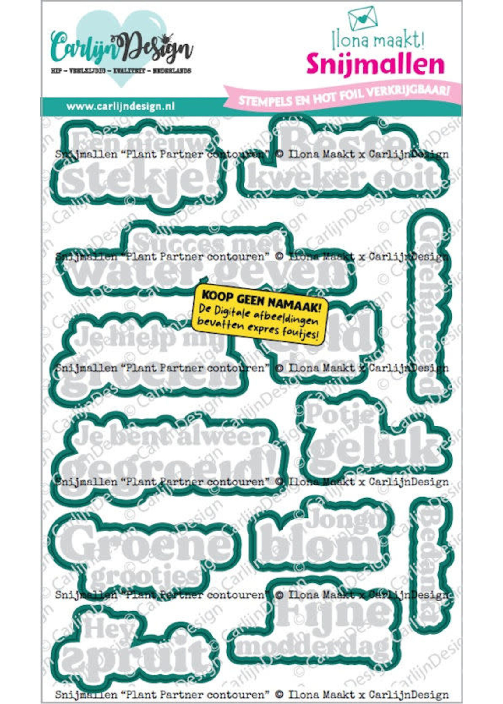 CarlijnDesign snijmallen Plant contouren CDSN-0372