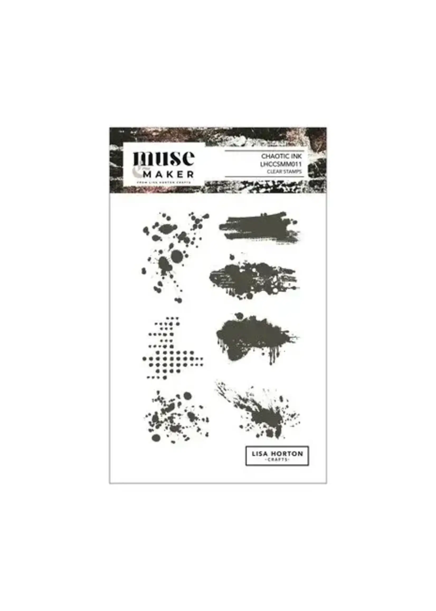 Muse & Maker A6 Clear Stamp Set Chaotic Ink (LHCCSMM011)