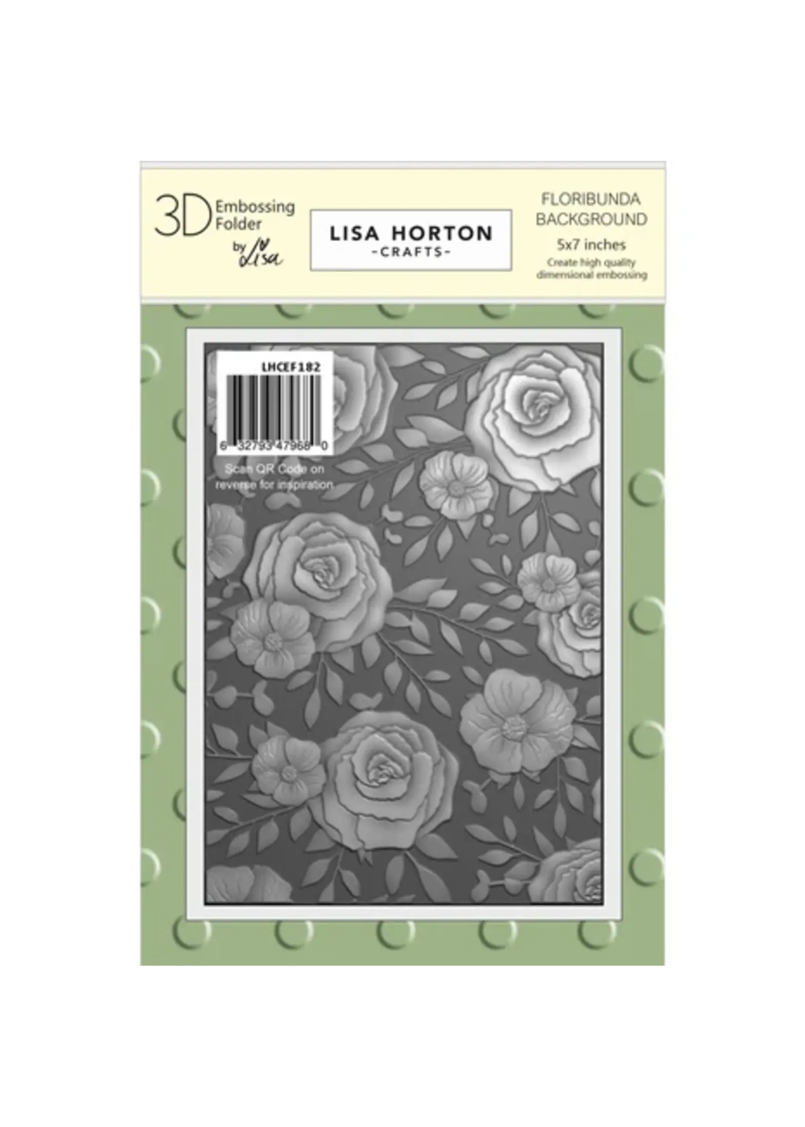 Floribunda Background 5x7 Inch 3D Embossing Folder (LHCEF182)