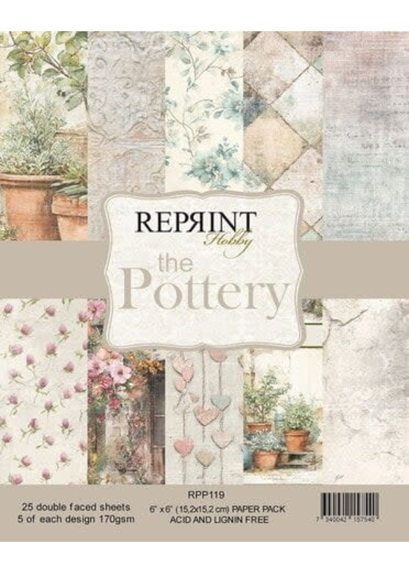The Pottery 6x6 Inch Paper Pack (RPP119)