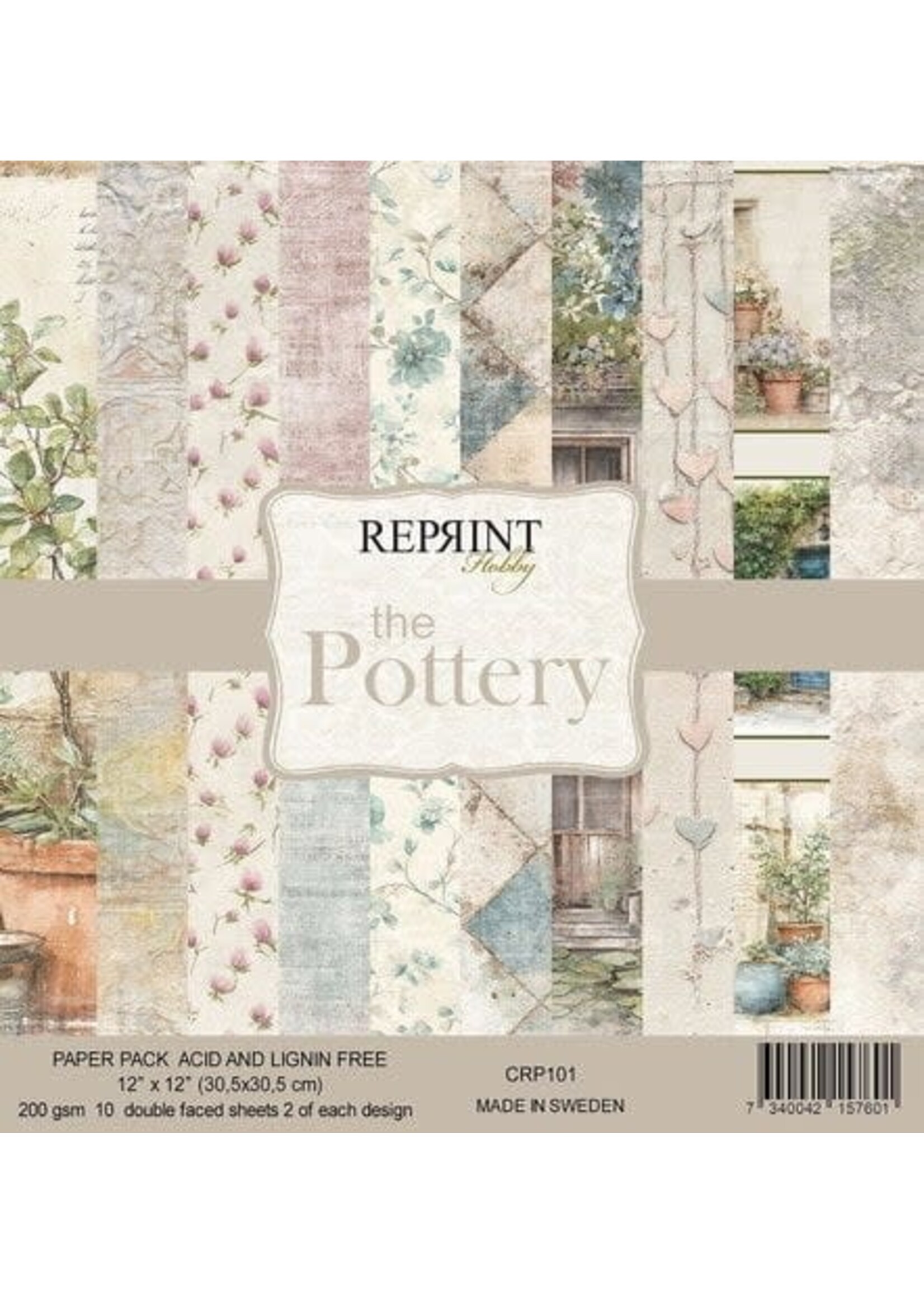 The Pottery 12x12 Inch Paper Pack (CRP101)