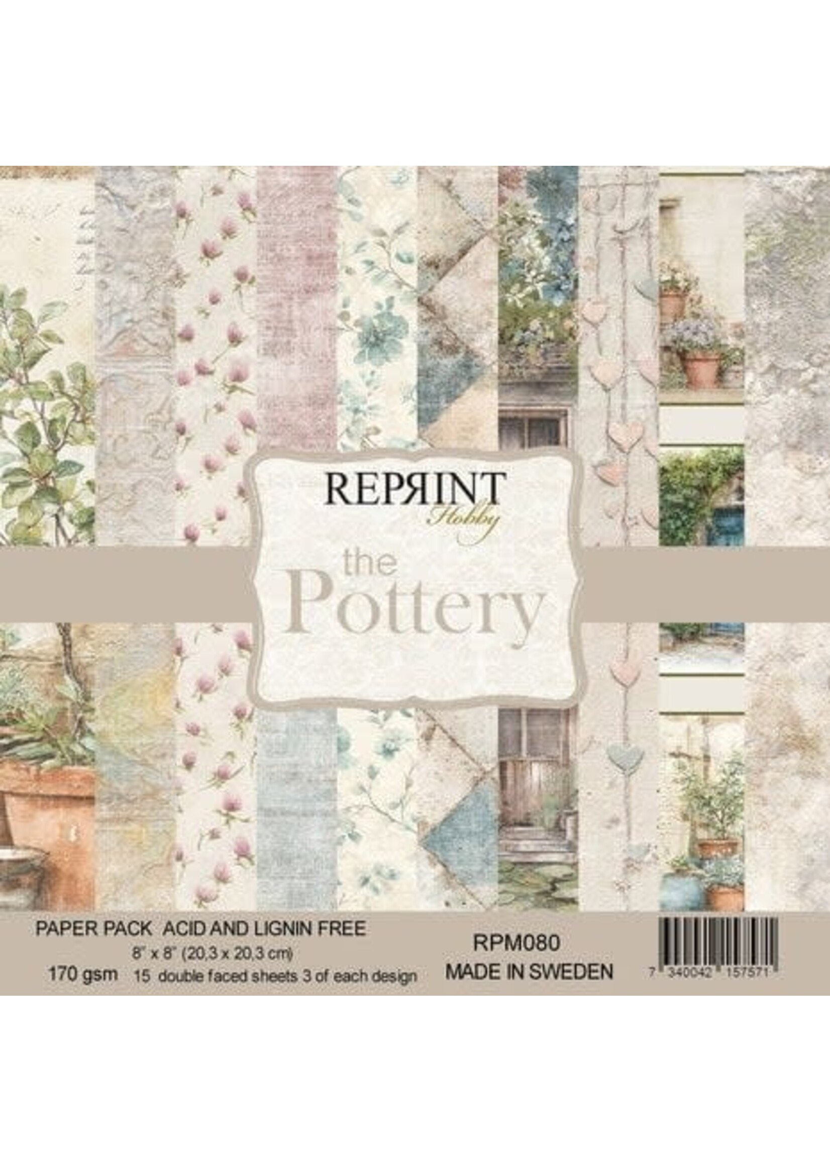 The Pottery 8x8 Inch Paper Pack (RPM080)