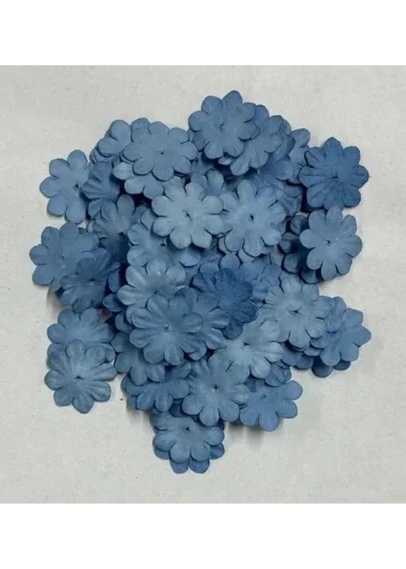 Paper Flowers Dusty Blue (100pcs) (FL014)