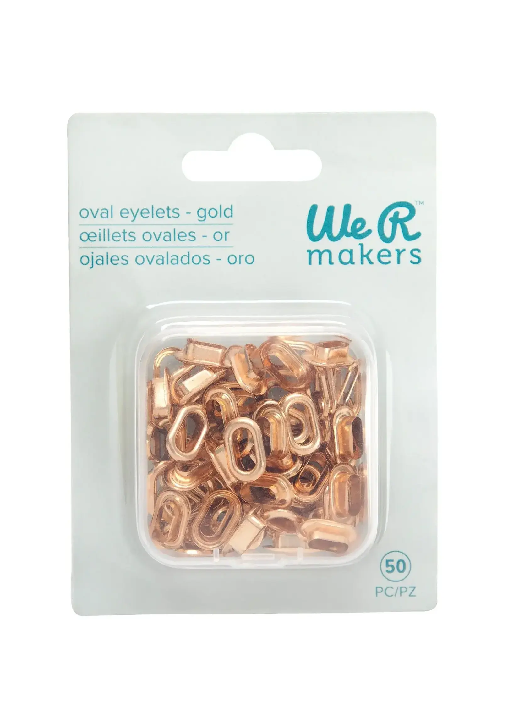 We R Makers • Crop-A-Dile Oval Eyelets Gold 50pcs We R Makers 735143