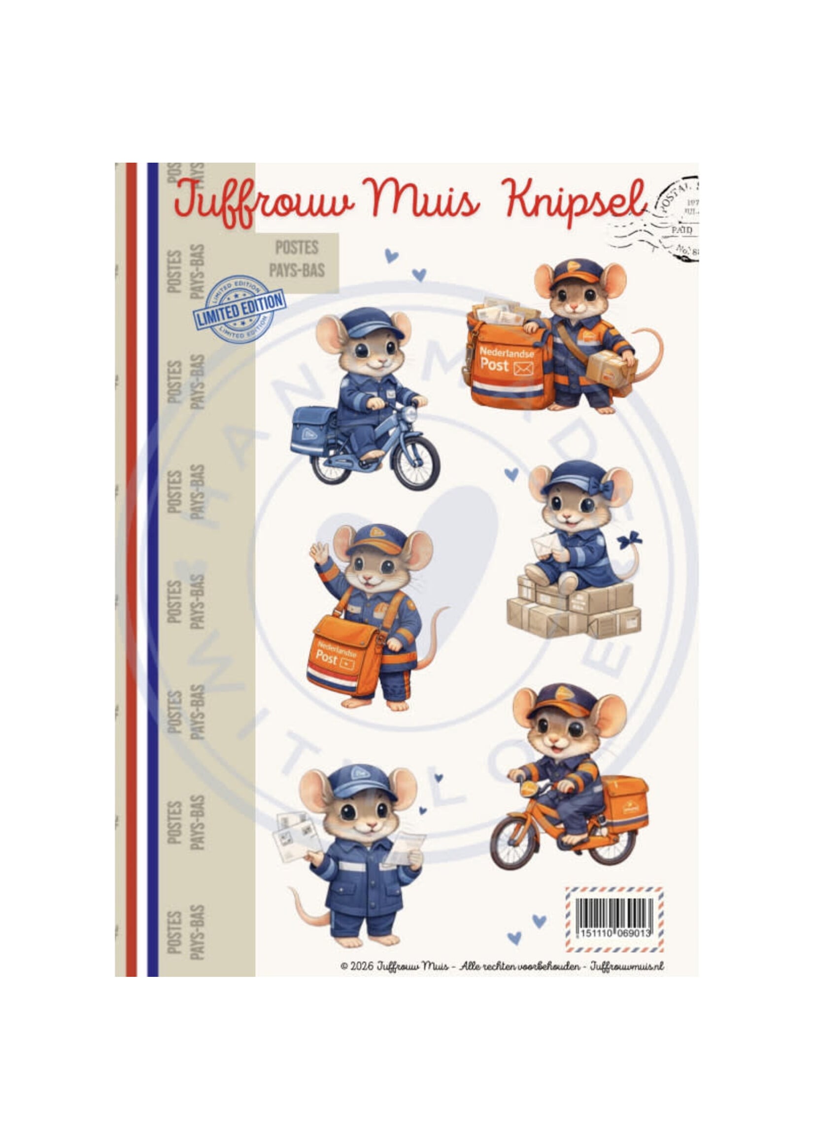 Juffrouw Muis Knipsel - Postes Pays Bas
