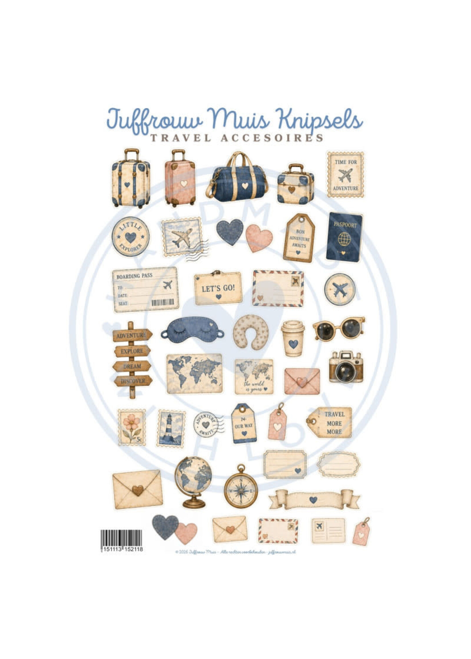 Juffrouw Muis Knipsel - Travel Accessoires