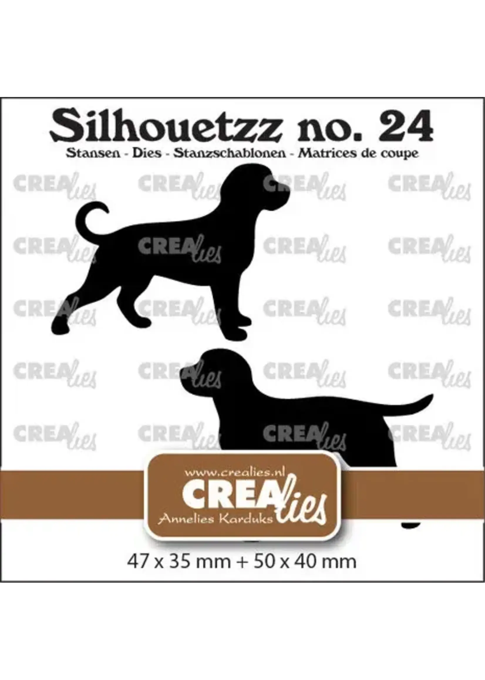 Silhouetzz sterft Honden Staand (CLSH24)